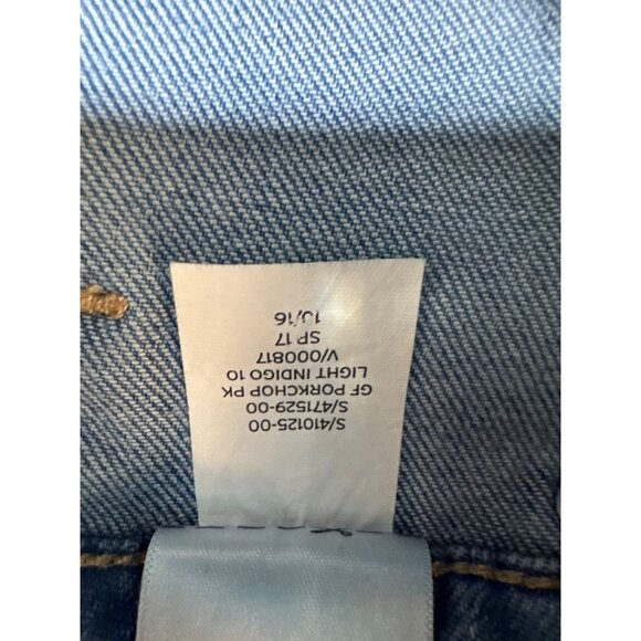 Gap Girlfriend Short Light Wash Denim Womens 10 Casual Summer Square Pocket Cuff - Picture 4 of 7